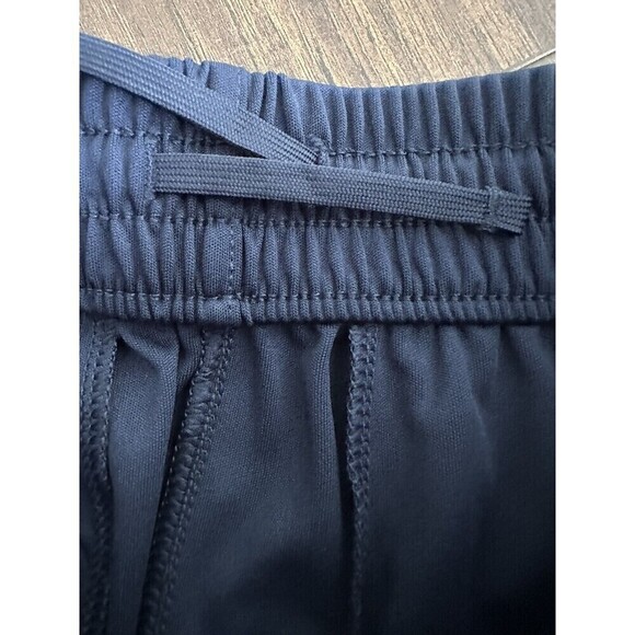 Adidas Big Boys Drawstring Shorts Gradient Bold 3-Stripe Navy with Red Sz M - Picture 8 of 8